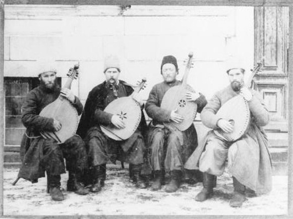 Image - The Kobzars Stepan Pasiuha, Ivan Kuchuhura-Kucherenko, Pavlo Hashchenko, and Petro Drevchenko.